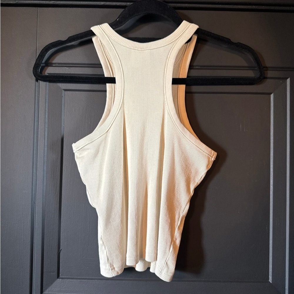H&M Cream Ribbed Tank Top - Picture 3 of 3